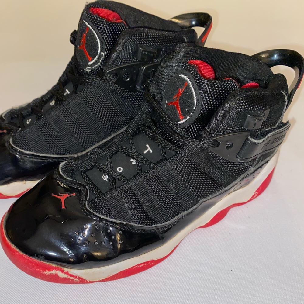 jordan 6 rings black varsity red
